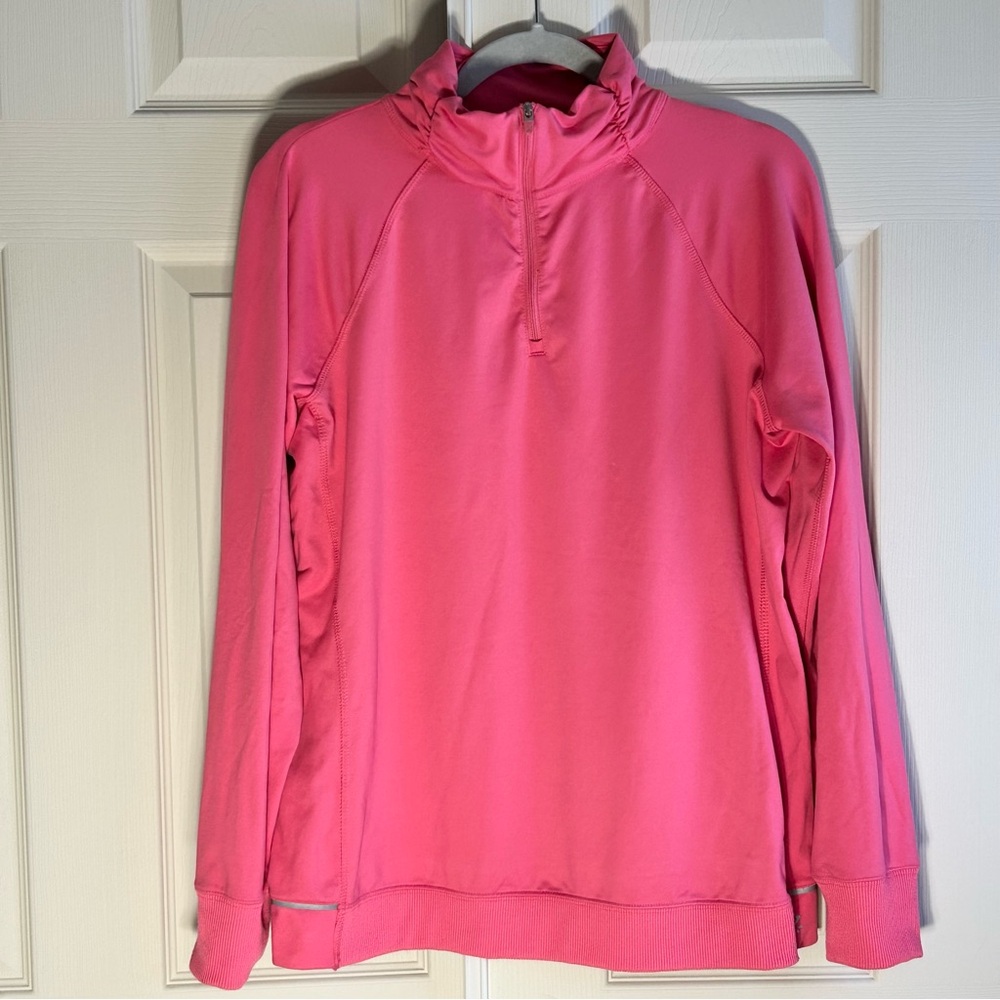 Izod  Cool FX Quarter Zip long sleeves Top Women’s size Large in Pink